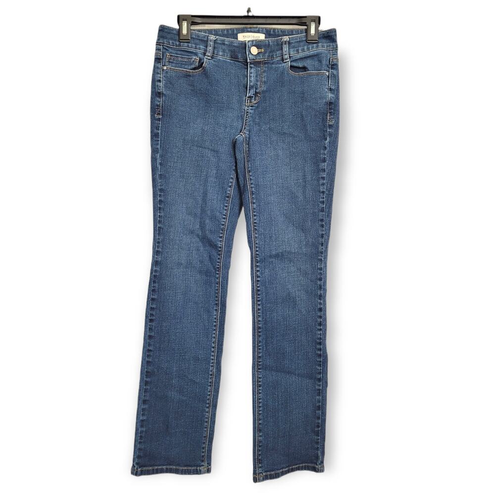 White House Black Market Slim Leg Blanc Jeans Size 2S